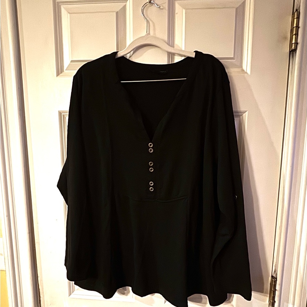 NWOT Jane & Delancey Black Flowy 3XL Top - Versatile & Comfy